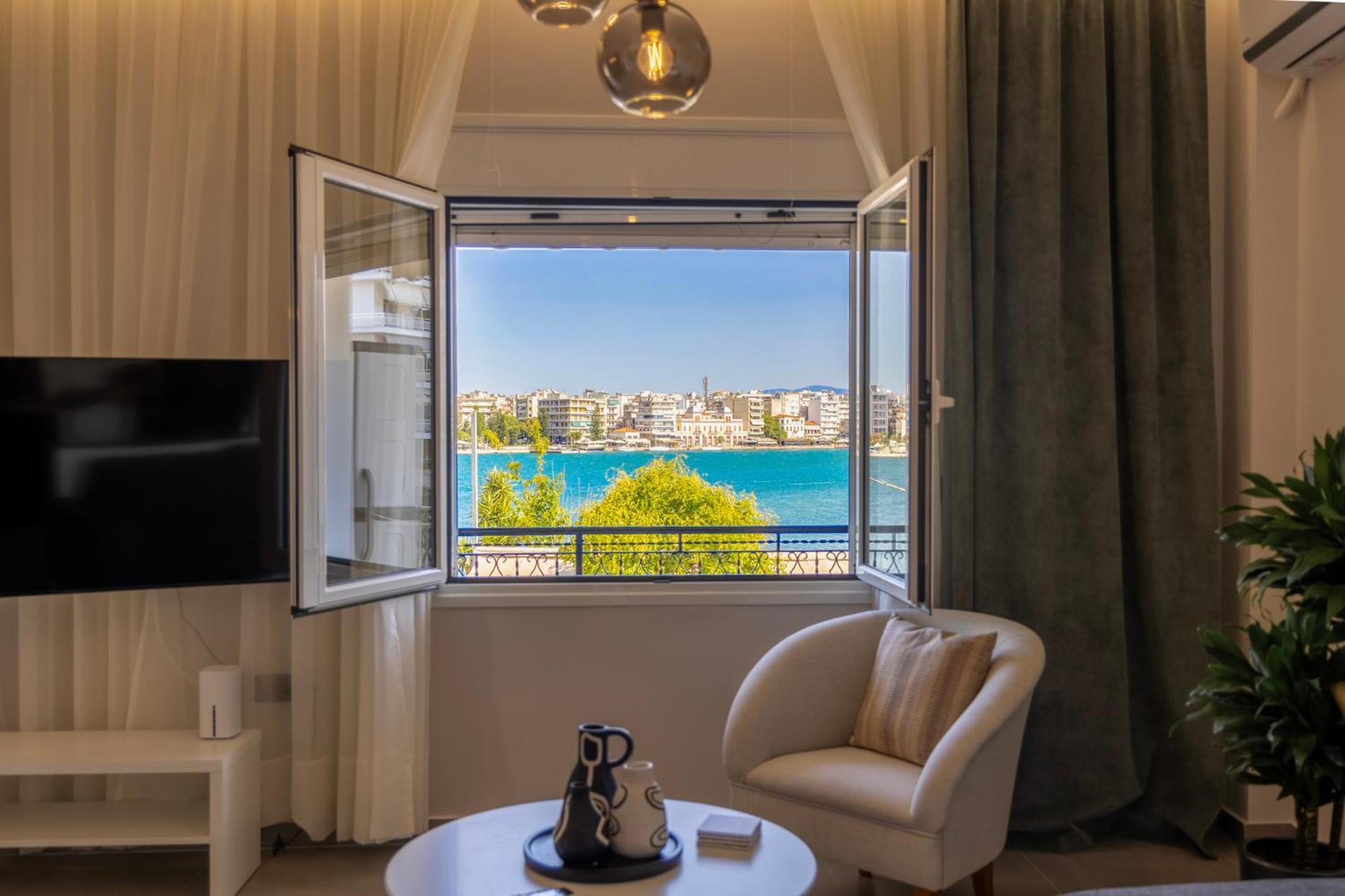 Luxury Apartment By The Sea- Euripus Strait Kanithos Luaran gambar